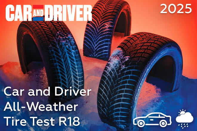Car and Driver: All-Weather Tire Test R18