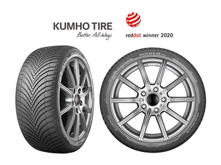 Kumho honoured with Red Dot design award for the versatile all-season Solus 4S HA32 tyre - Kumho Tyres