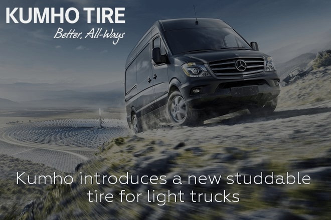 Kumho introduces a new studdable tire for light trucks
