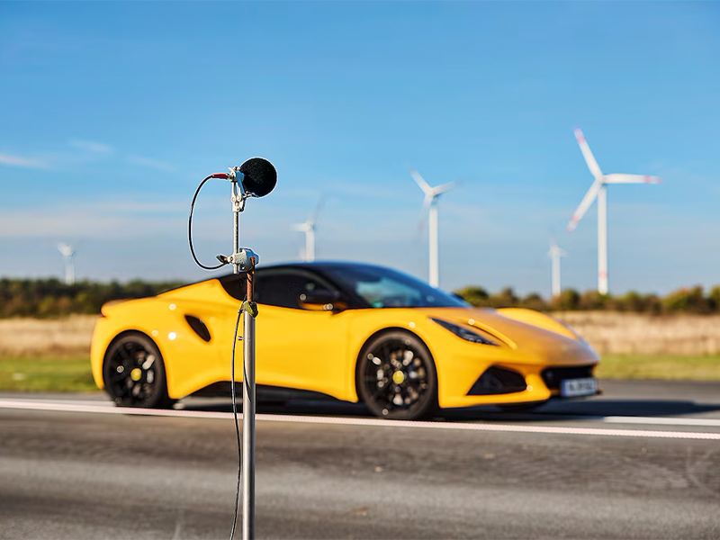 Tire noise level test. source: autobild.de